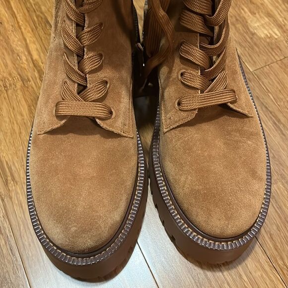 Sam Edelman Evina Bootie Combat Frontier Brown - Picture 4 of 8